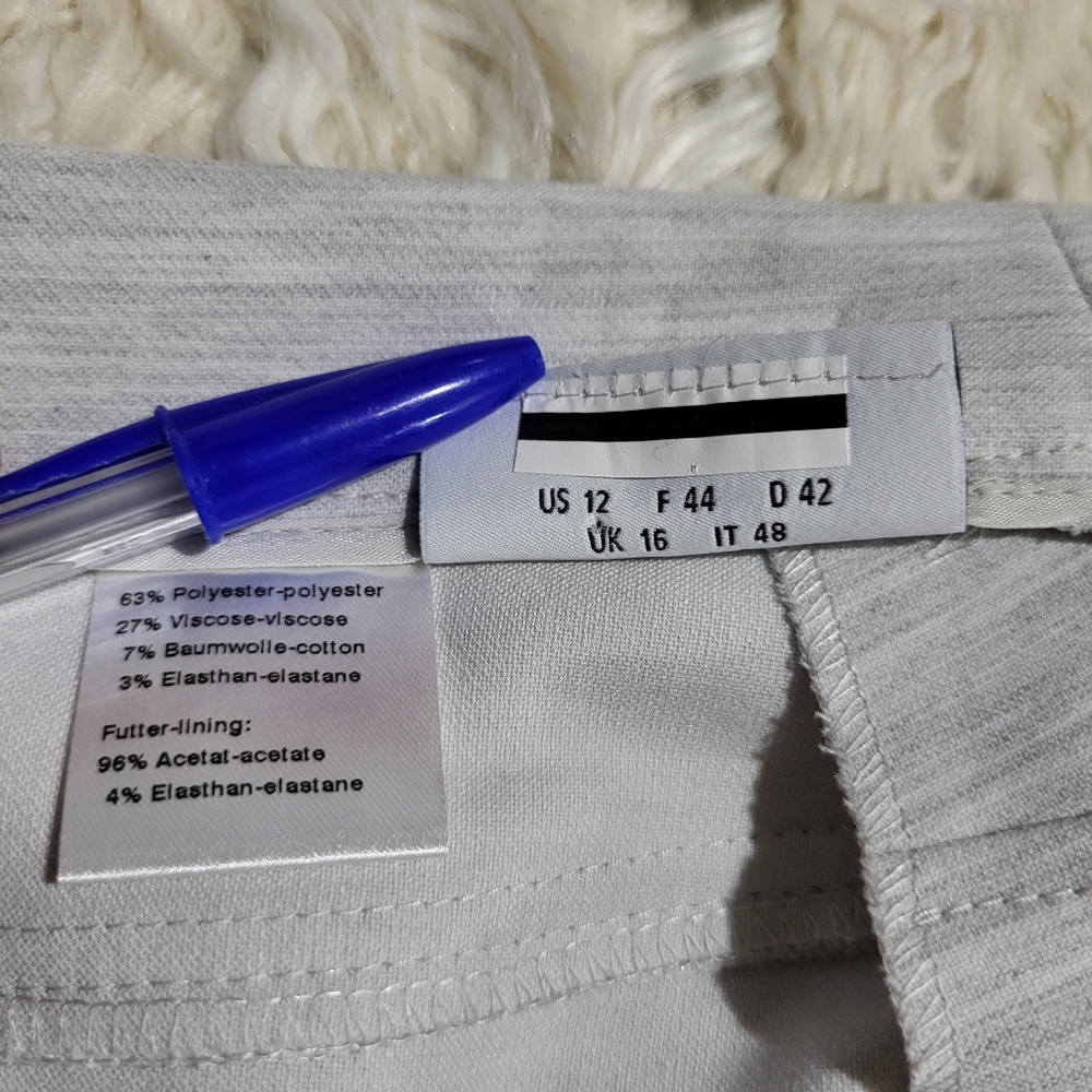 AKRIS PUNTO Ankle Length Pants Franca Techno - Cotton Cropped Size 12 - Picture 8 of 16